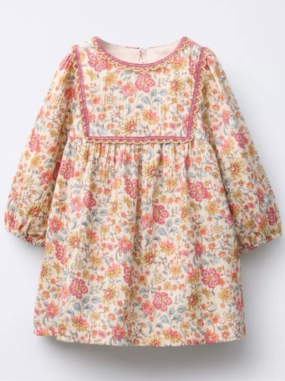 Zara Girl Boho Floral Dress - Fall Colors - Size 6